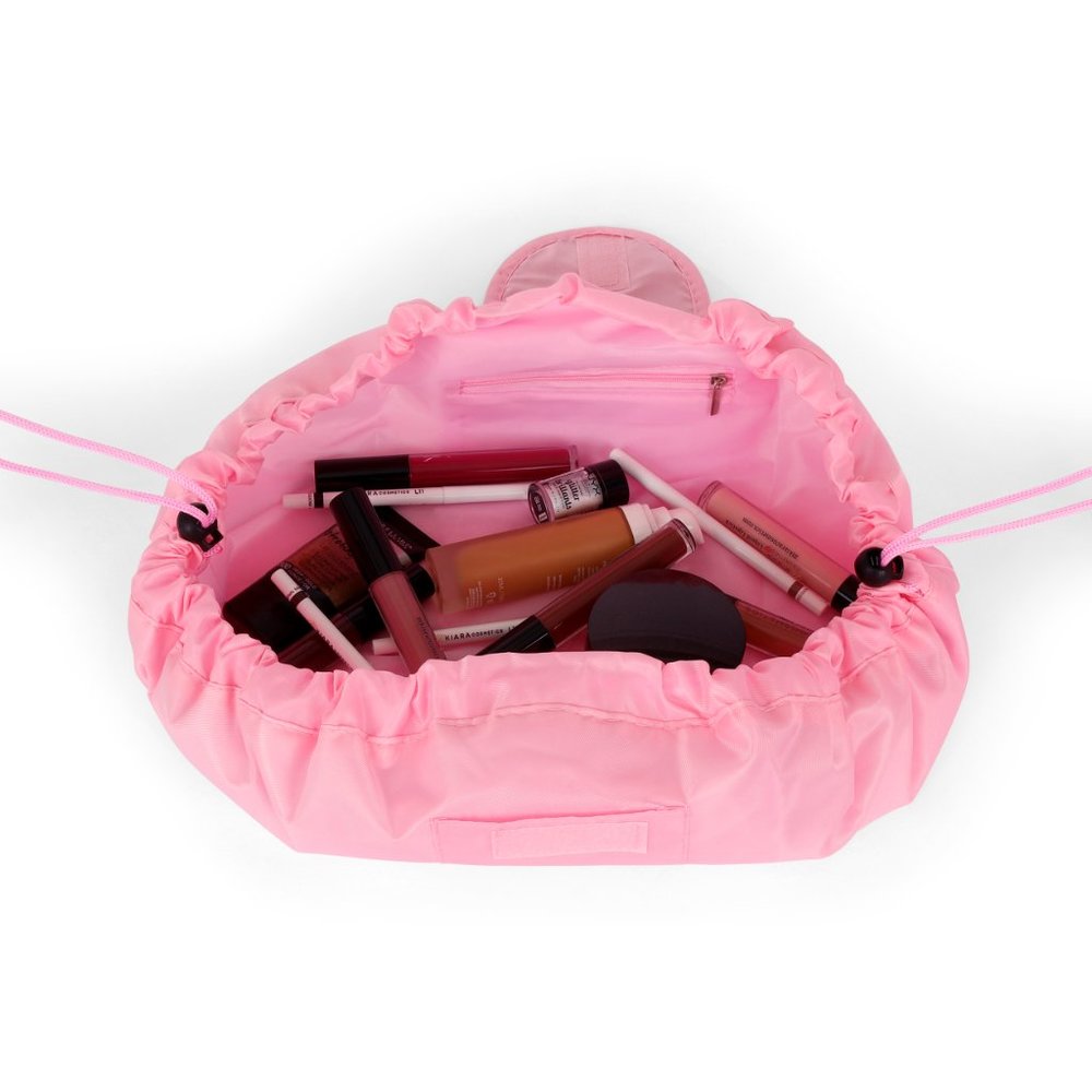 Black Drawstring Makeup Bag Drawstring Cosmetic &… - image 6